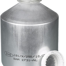 Burkle Aluminium bottle, UN, AL 99.5, 3000 ml w/ cap