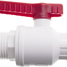 Burkle Ball valve food, 1" inner - M42x3 outer, NW 25 mm