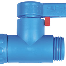 Burkle StopCock straight-through, cap nut 3/4"-3/4" outer