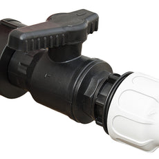 Burkle IBC discharge valve w/ hose screw conn. - S60x6/1"