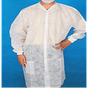 Lab Coat SBPP w/Front Snap Elastic Wrist & Pocket White 2XL Case of 50 -A6262-55