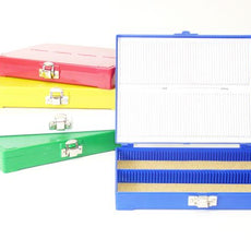 C & A Scientific Slide BOX 100 1x3in. (Blue) - M6525-B
