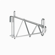 Metro 1WS18C Super Erecta Post-Type Wall Mount Single Shelf Support for 18" Wide Shelves, Chrome