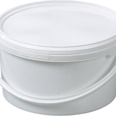 Burkle Packaging bucket, PP white, 3 l, w/ closure