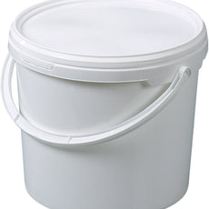 Burkle Packaging bucket, PP white, 5 l, w/ closure