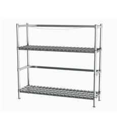 Metro 2KR365DC HD Super Beer Keg Handling Rack, 2 Dunnage Shelves, 6 Half Barrel Capacity