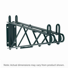 Metro 2WD24K3 Super Erecta Direct Wall Mount Double Shelf Bracket for 24" Wide Shelves, Metroseal Green Epoxy
