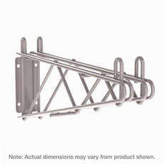 Metro 2WD24K4 Super Erecta Direct Wall Mount Double Shelf Bracket for 24" Wide Shelves, Metroseal Gray Epoxy