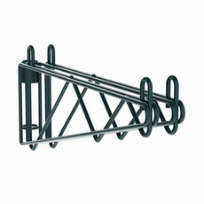 Metro 2WS18K3 Super Erecta Post-Type Wall Mount Double Shelf Support for 18" Wide Shelves, Metroseal Green Epoxy