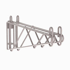 Metro 2WS18K4 Super Erecta Post-Type Wall Mount Double Shelf Support for 18" Wide Shelves, Metroseal Gray Epoxy