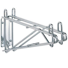 Metro 2WD24C Super Erecta Direct Wall Mount Double Shelf Bracket for 24" Wide Shelves, Chrome