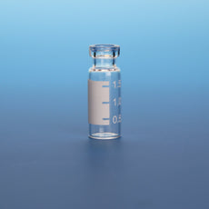 2.0mL LO Clear Vial 12x32mm White Graduated Spot 11mm Crimp