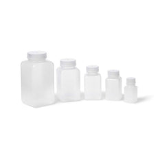 United Scientific UniStore Wide Mouth Square Bottles, PPCO, 1000 mL, 6/pkg - 33609