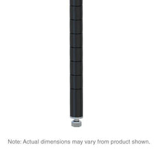 Metro 33PBL Super Erecta SiteSelect Industrial Wire Shelving Post, Black, 33" H