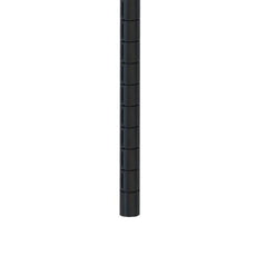 Metro 33UPQBL qwikSLOT Mobile-Ready Wire Shelving Post, Black, 33"H