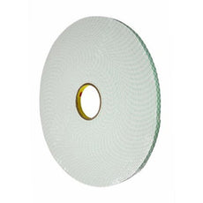 3M 4004 Foam Tape Double Coated Urethane White 12 in x 5 yd Roll - 4004 12IN X 5YD