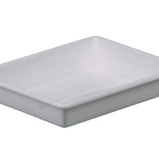 Burkle Laboratory tray, PP white, in. LxW 130x180mm, 1l