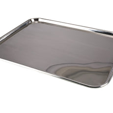 Burkle Tray stainless steel, AISI 304, 520x395x20 mm
