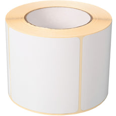 Burkle close-it control seal, 95x95mm, white, unprinted