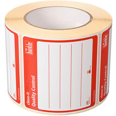Burkle close-it control seal, 95x95 mm, red