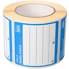 Burkle close-it control seal, 95x95 mm, blue