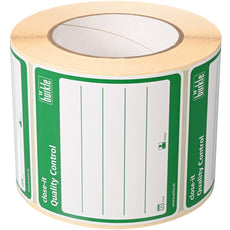 Burkle close-it control seal, 95x95 mm, green