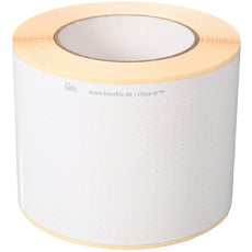 Burkle close-it tape, WxL 95 mm x 50 m, white, unprinted
