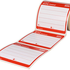 Burkle close-it maxi control seal, 150x150 mm, red