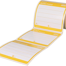 Burkle close-it maxi control seal, 150x150 mm, yellow
