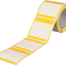 Burkle close-it food & pharma control seal,95x95mm,yellow