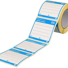 Burkle close-it food & pharma control seal, 95x95mm, blue