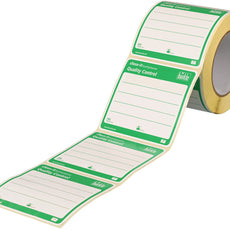 Burkle close-it food & pharma control seal, 95x95mm,green