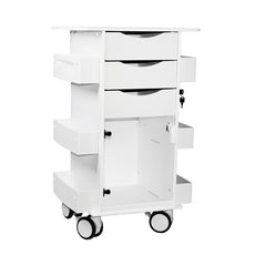 TrippNT Core DX Cart with White Drawers and Hinged Door