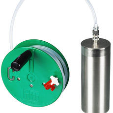 Burkle Target immersion cylinder, 500ml, Ø 75mm, hose 5 m