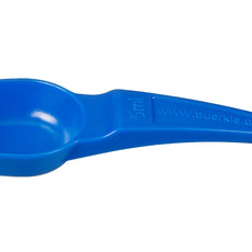 Burkle Measuring spoons 5.0 ml, PS, blue, sterile