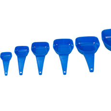 Burkle Measuring spoon set, PS, blue (8 spoons 0,5-50 ml)