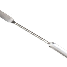 Burkle Powder spatula square/half-shell, AISI 304, 150 mm