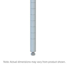 Metro 54PW Super Erecta SiteSelect Industrial Wire Shelving Post, White, 54" H