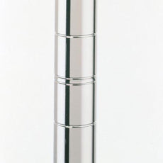 Metro Super Erecta 54UPS SiteSelect Mobile-Ready Industrial Wire Shelving Post, Polished Stainless Steel, 54" H