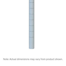 Metro 54UPW Super Erecta SiteSelect Mobile-Ready Industrial Wire Shelving Post, White, 54" H