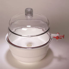 Desiccator, Vac, White Base, Pp/Pc, 8" - 55205