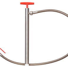 Burkle Stainless steel barrel pump w/d. hose/stopc.,36cm