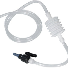 Burkle Siphon with stopcok, LDPE/PVC, 100 cm, 9 l/min
