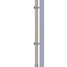 Burkle Drain safety stand, 117 cm, inner-Ø 35 mm