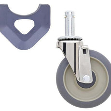 Metro 5MDXA 5" High Modulus Donut Swivel Stem Caster for MetroMax Industrial Plastic Shelving Racks