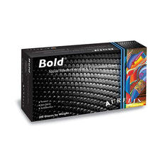 BOLD Nitrile Gloves Black, Large, Non Latex  100 Gloves/Box