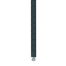 Metro 63PQ-DSG qwikSLOT Wire Shelving Post, Smoked Glass, 63"H