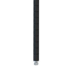 Metro 63PQBL qwikSLOT Wire Shelving Post, Black, 63"H