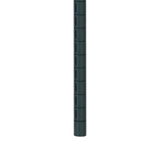 Metro 74UPQ-DSG qwikSLOT Mobile-Ready Wire Shelving Post, Smoked Glass, 74"H
