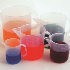 Beakers W/ Handle, Short,Pp, 2000ml Pk/6 - 81123